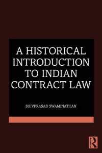 A Historical Introduction to Indian Contract Law