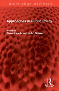 Approaches in Public Policy (Routledge Revivals)