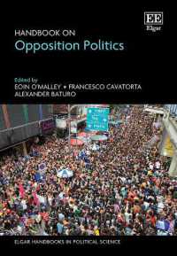 Handbook on Opposition Politics (Elgar Handbooks in Political Science)
