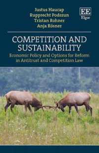 Competition and Sustainability : Economic Policy and Options for Reform in Antitrust and Competition Law