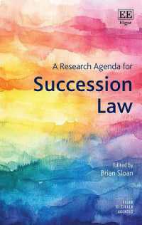 A Research Agenda for Succession Law (Elgar Research Agendas)