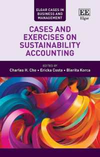 持続可能性会計：事例と演習<br>Cases and Exercises on Sustainability Accounting (Elgar Cases in Business and Management)