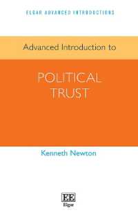 政治的信頼：上級入門<br>Advanced Introduction to Political Trust (Elgar Advanced Introductions series)