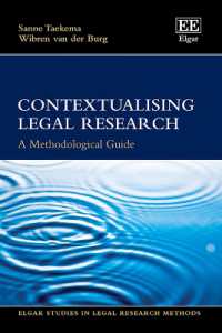 Contextualising Legal Research : A Methodological Guide (Elgar Studies in Legal Research Methods)