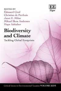 Biodiversity and Climate : Tackling Global Footprints (Critical Issues in Environmental Taxation series)