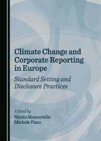 Climate Change and Corporate Reporting in Europe : Standard Setting and Disclosure Practices