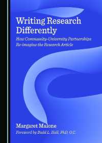 Writing Research Differently : How Community-University Partnerships Re-imagine the Research Article