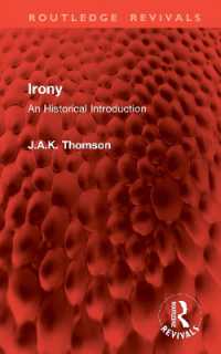Irony : An Historical Introduction (Routledge Revivals)