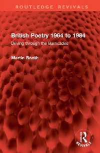 British Poetry 1964 to 1984 : Driving through the Barricades (Routledge Revivals)