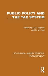 Public Policy and the Tax System (Routledge Library Editions: Public Policy)