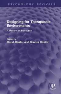 Designing for Therapeutic Environments : A Review of Research (Psychology Revivals)