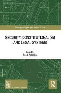 Security, Constitutionalism and Legal Systems (Routledge-giappichelli Studies in Law)