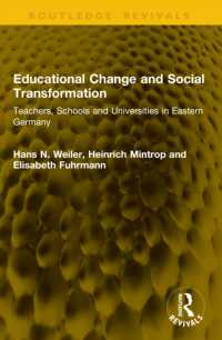 Educational Change and Social Transformation : Teachers, Schools and Universities in Eastern Germany (Routledge Revivals)
