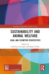 Sustainability and Animal Welfare : Legal and Scientific Perspectives (Routledge-giappichelli Studies in Law)