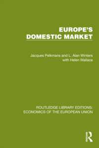 Europe's Domestic Market (Routledge Library Editions: Economics of the European Union)
