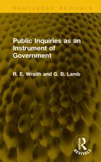 Public Inquiries as an Instrument of Government (Routledge Revivals)
