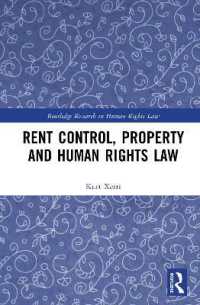 Rent Control, Property and Human Rights Law (Routledge Research in Human Rights Law)