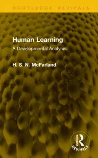 Human Learning : A Developmental Analysis (Routledge Revivals)