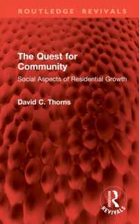 The Quest for Community : Social Aspects of Residential Growth (Routledge Revivals)