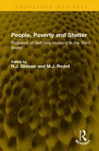 People, Poverty and Shelter : Problems of Self-help Housing in the Third World (Routledge Revivals)