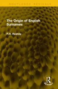 The Origin of English Surnames (Routledge Revivals)
