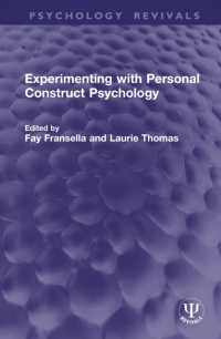 Experimenting with Personal Construct Psychology (Psychology Revivals)