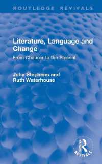 Literature, Language and Change : From Chaucer to the Present (Routledge Revivals)