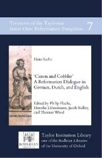 Canon and Cobbler : A Reformation Dialogue in German, Dutch, and English (Treasures of the Taylorian: Reformation Pamphlets)