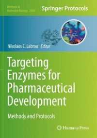 Targeting Enzymes for Pharmaceutical Development : Methods and Protocols (Methods in Molecular Biology)