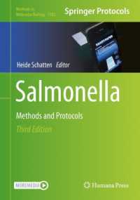 サルモネラ菌：実験法・プロトコル（第３版）<br>Salmonella : Methods and Protocols (Methods in Molecular Biology) （3RD）