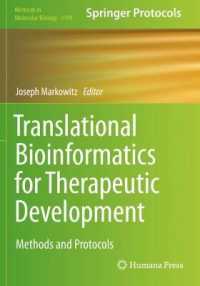 Translational Bioinformatics for Therapeutic Development (Methods in Molecular Biology) （2021）