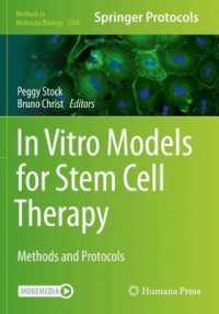 In Vitro Models for Stem Cell Therapy : Methods and Protocols (Methods in Molecular Biology)