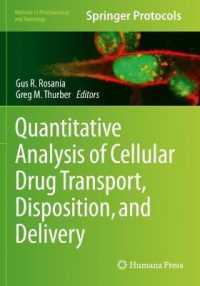 Quantitative Analysis of Cellular Drug Transport, Disposition, and Delivery (Methods in Pharmacology and Toxicology) （2021）