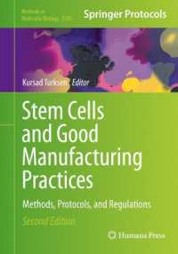 Stem Cells and Good Manufacturing Practices : Methods, Protocols, and Regulations (Methods in Molecular Biology) （2ND）