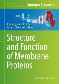 Structure and Function of Membrane Proteins (Methods in Molecular Biology)
