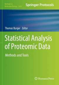 Statistical Analysis of Proteomic Data : Methods and Tools (Methods in Molecular Biology)