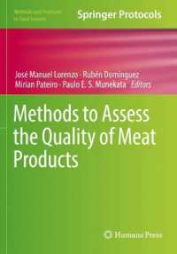 Methods to Assess the Quality of Meat Products (Methods and Protocols in Food Science)