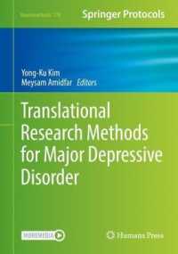 Translational Research Methods for Major Depressive Disorder (Neuromethods)