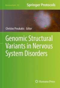 Genomic Structural Variants in Nervous System Disorders (Neuromethods)