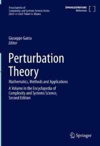 持続可能性科学技術百科事典（第２版）：摂動法<br>Perturbation Theory : Mathematics, Methods and Applications (Perturbation Theory)