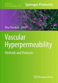 Vascular Hyperpermeability : Methods and Protocols (Methods in Molecular Biology)
