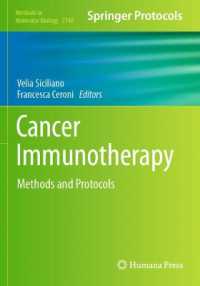 Cancer Immunotherapy : Methods and Protocols (Methods in Molecular Biology)
