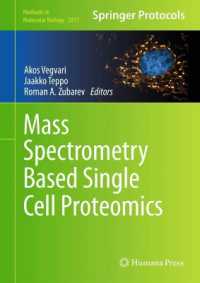 Mass Spectrometry Based Single Cell Proteomics (Methods in Molecular Biology)