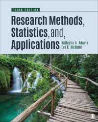 調査法、統計学と応用（第３版）<br>Research Methods, Statistics, and Applications （3RD）