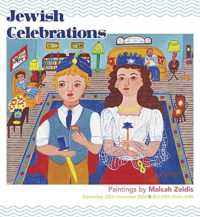Jewish Celebrations : Paintings by Malcah Zeldis 2024 Wall Calendar -- Paperback