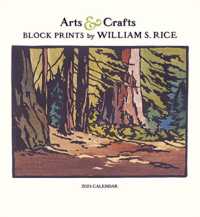 Arts & Crafts Block Prints by William S. Rice 2024 Wall Calendar -- Paperback