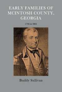 Early Families of McIntosh County, Georgia : 1736 to 1861