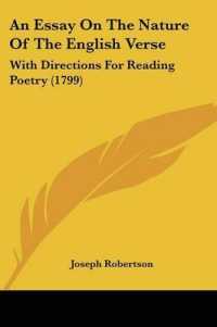 An Essay on the Nature of the English Verse : With Directions for Reading Poetry (1799)
