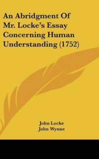 An Abridgment of Mr. Locke's Essay Concerning Human Understanding (1752)