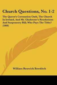 Church Questions, No. 1-2 : The Queen's Coronation Oath, the Church in Ireland, and Mr. Gladstone's Resolutions and Suspensory Bill; Who Pays the Tithe? (1868)